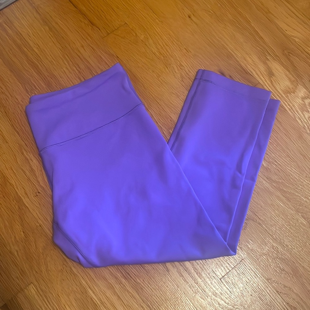 Purple Lululemon Cropped Leggings size unknown, but fits like a medium